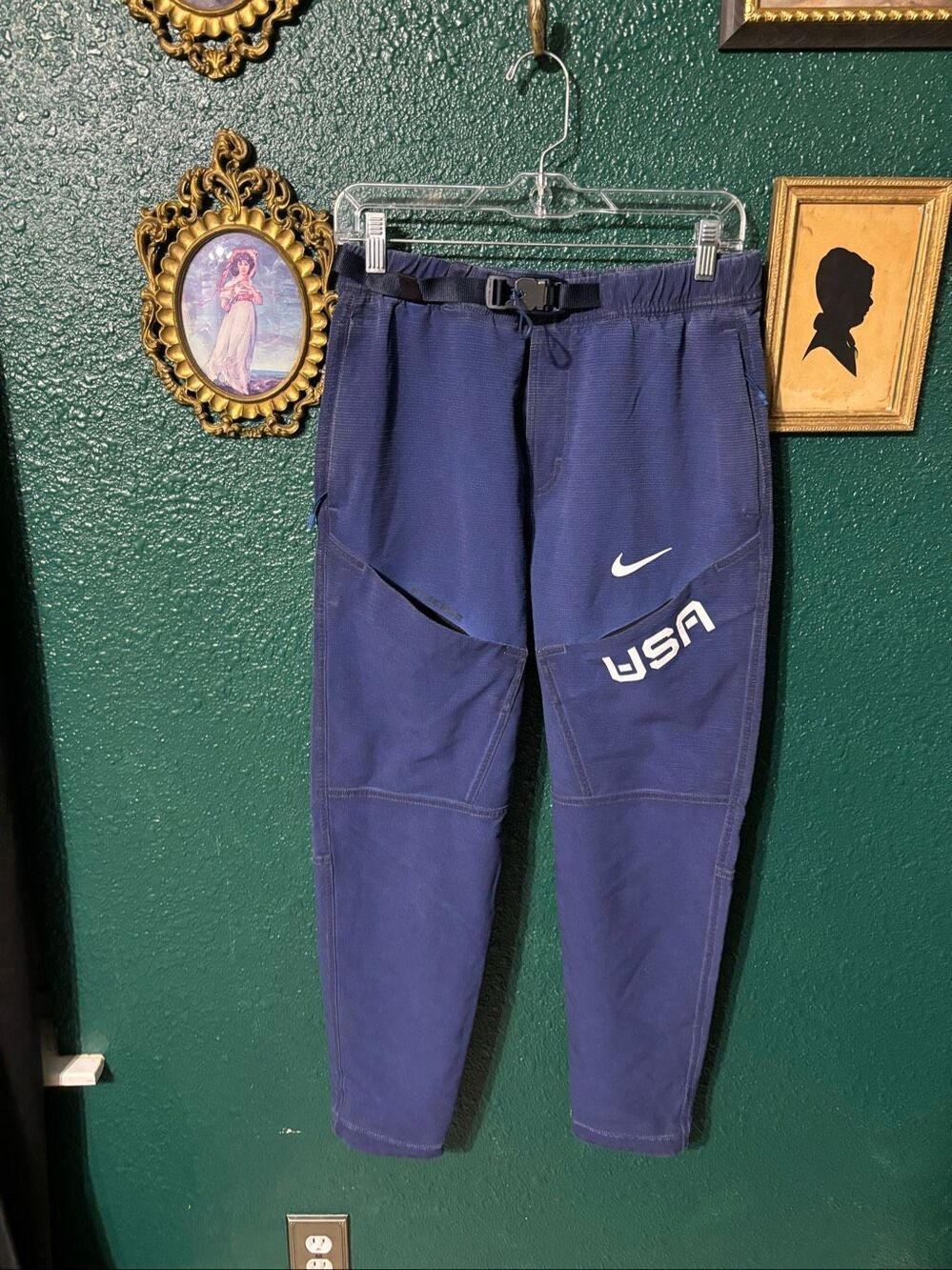 Nike ACG Dri-Fit ADV Team USA Hiking Trail Sz Small Blue
